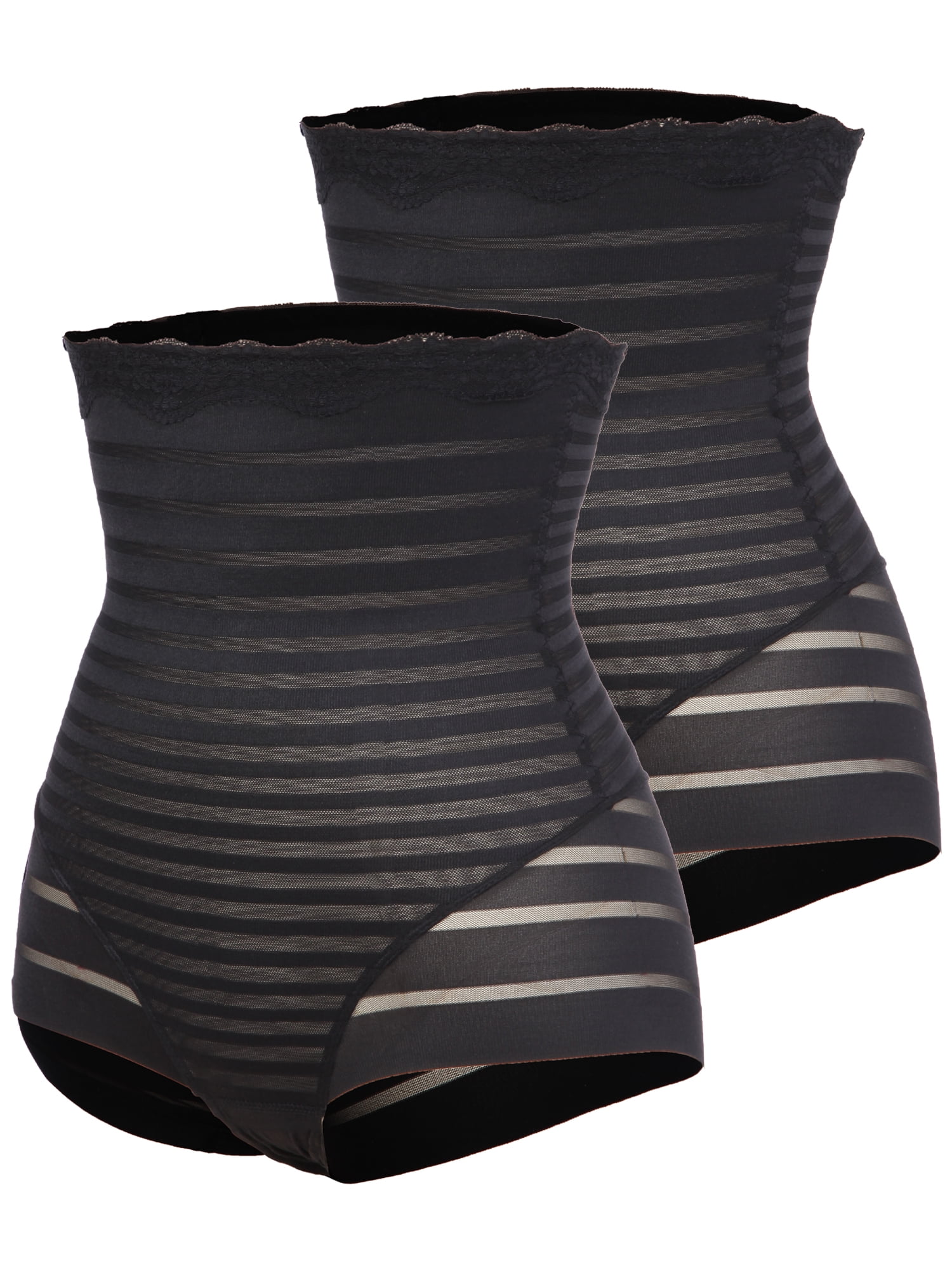 High-Waist Cross Compression Shaping Panties （6 Pack）