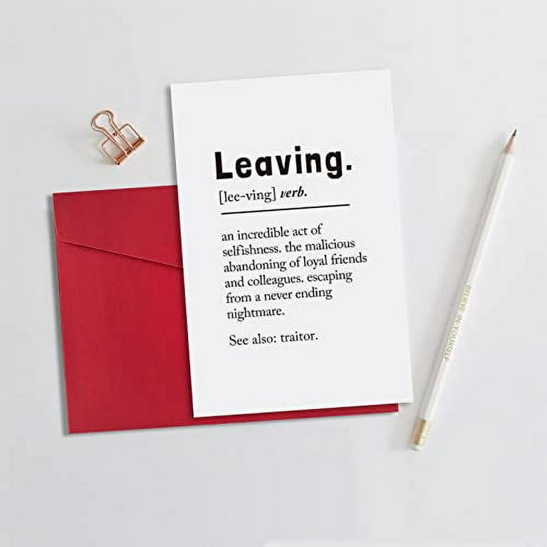for going away greeting cards