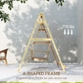 thumbnail image 4 of Outsunny Porch Swing Frame, A-Frame Wooden Swing Stand with Reinforced Bars, 4 of 10
