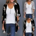 thumbnail image 5 of Women's Floral Loose Kimono Cardigan Boho Chiffon Coat Jacket Blouse High Quality Great For Party Daily Beach Fashion, 5 of 8