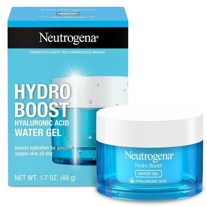 Neutrogena Hydro Boost Hyaluronic Acid Hydrating Water Face Gel Moisturizer For Dry Skin, 2 Pack (1.7 Fl. Oz)