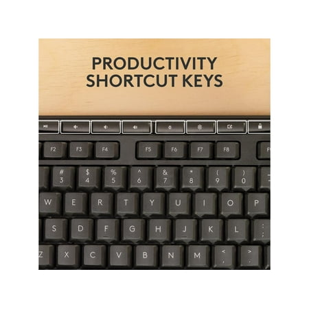 Logitech - MK370 Combo for Business Full-Size Wireless Keyboard and Mouse Bundle with Secure Logi Bolt USB Connection - Graphite