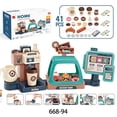 thumbnail image 5 of Máquina de café con luz y sonido de simulación para niños, máquina de café, dulces, postres, supermercado, compras, cajero, juguetes para jugar a las casitas, 5 of 5