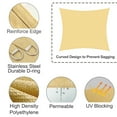 thumbnail image 5 of LOVE STORY 8' x 16' Rectangle Sun Shade Sail Canopy UV Block Sunshade for Patio Backyard Garden Outdoor, Sand (We Make Custom Size), 5 of 7
