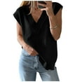 thumbnail image 2 of successthop Sweater Vest Women Ribbed Sleeveless Knitwear Oversized V Neck Casual Pullover Top Solid Trendy Clothes S, 2 of 9