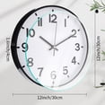 thumbnail image 5 of Unique Bargains Simple Wall Clock with Big Arabic Numerals White, 5 of 6