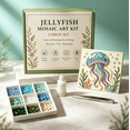 thumbnail image 4 of Jellyfish Mosaic Tile Art DIY Kit, Under the Sea Handmade Craft Project, All Included Art Supplies for Beginners, 4 of 6
