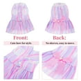 thumbnail image 4 of Vestidos para perros Unique Bargains para pequeñas perras, diseño elegante y cómodo para fiestas de mascotas y uso diario, 2 Pcs Rosa Púrpura L, 4 of 7