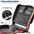 thumbnail image 4 of FORMRS Zipper Binder with Shoulder Strap 2-inch Ring 500 Sheet Capacity File Bag, Orange Hand Drawn Floral, 4 of 5
