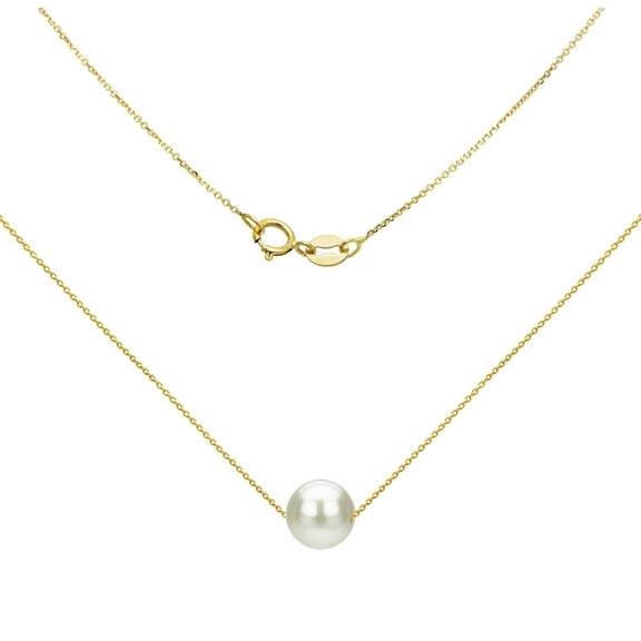 ADDURN 14kt Gold 8-9mm Freshwater Pearl 18" Swivel Necklace