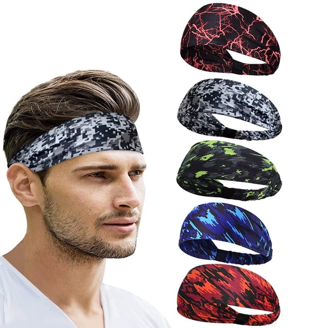 piezas de guía de sudor para culturismo y cinturón antitranspirante, diadema deportiva para correr que absorbe el sudor, banda para el cabello, diadema femenina