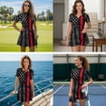 thumbnail image 3 of UorisanigoAmerican Flag Matching Couple Outfits Golf Shirts for Men Short Sleeve Dry Fit Casual Tennis Shirts and Womens Golf Dress with Shorts Short Sleeve Workout Athletic Dress, 3 of 8