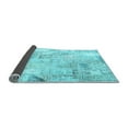 thumbnail image 2 of Ahgly Company Indoor Square Patchwork Light Blue Transitional Area Rugs, 6' Square, 2 of 4