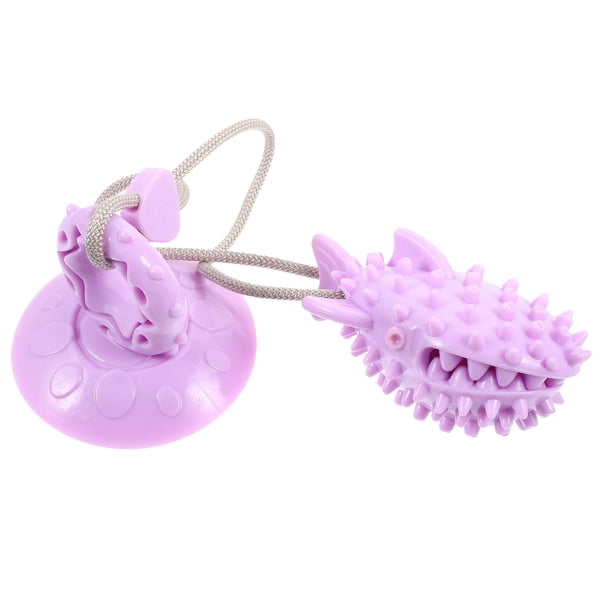 KAKOWELY Juguete para perros con ventosa, juguete para perros masticadores agresivos, juguete para masticar, pelota interactiva