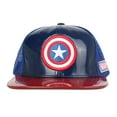 thumbnail image 2 of WITHMOONS Captain America Shield Avengers Snapback Hats Mesh Cap AC1102P (Navy, L), 2 of 5
