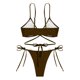 thumbnail image 3 of WILLBEST Traje de Baño Dama conjunto de Bikini de Mujer Tanga Bikini de Dos Piezas Traje de Baño Ajustable Sexy Traje de Baño con Anillo, 3 of 4