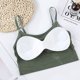 thumbnail image 2 of Sonducket Mujeres Sexy Crop Tops Tube Top Sujetador sin costuras Lencería deportiva Elástico Push Up Sports Bralette Tank Ropa interior verde Sonducket AP000318-04, 2 of 6