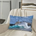 thumbnail image 5 of Rateoe Lighthouse in Havana Pattern Pillow Covers with Invisible Zipper(Pillows are not Included) Standard Pillowcases-20"x30", 5 of 6