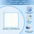 thumbnail image 2 of Woonono Puppy Pads Training Pads ,Super Absorbent,L,22"X 22",100 Count Disposable Dog Pee Pads, 2 of 6