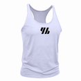 thumbnail image 4 of Men'S Gym Workout Tank Tops Stringer Muscle Cut Shirt Quick Dry Athletic Sleeveless T-Shirt Vest White XL, 4 of 6
