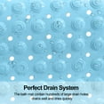 thumbnail image 4 of Non Slip Bath Tub Mat Shower Mat Massage Bathroom Bathtub Mat with Suction Cups and Drain Holes, Keep Floor Clean, Soft on Feet, Machine Washable Shower Floor Mat, 30.3 x 17.7 Inch (Blue ), 4 of 6