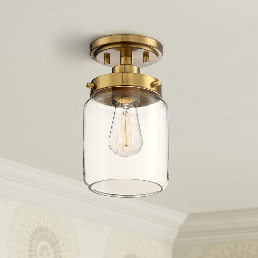 360 Lighting Modern Farmhouse Ceiling Light Semi Flush Mount Fixture