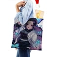 thumbnail image 4 of Kochou Shinobu Bolso de tela con estampado de lienzo para mujer, bolsa de compras reutilizable y estética, con cremallera interior, regalo para mujer,38*45cm., 4 of 6