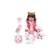 thumbnail image 1 of Juguete de vinilo Reborn Baby Doll de 48 cm con ojos marrones para niñas, 1 of 5