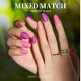 thumbnail image 2 of Press On Nails Teenitor Short Oval 24 colores, 576 unidades con pegamento, 2 of 7