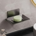 thumbnail image 4 of 2 Pcs Stainless Steel Soap Dish for Shower Wall, No-Drill Adhesive Soap Holder for Bathroom & Kitchen, Waterproof Soap Saver Rack for Bar Soap, Sponges & Scrubber, 4 of 8