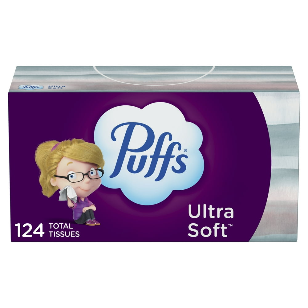 Puffs Ultra Soft NonLotion Facial Tissue, 1 Family Box, 124 Facial