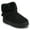 Black, variant on Womens Thada Round Toe Warm Flexible Sherpa Comfort Slipper Bootie