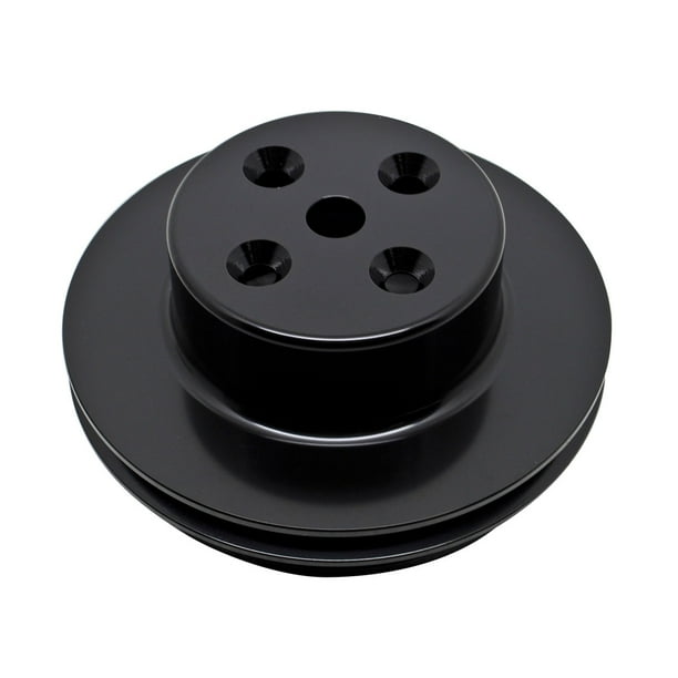 Fits Chevy Big Block 396 454 Black Aluminum Water Pump Pulley 2 Groove
