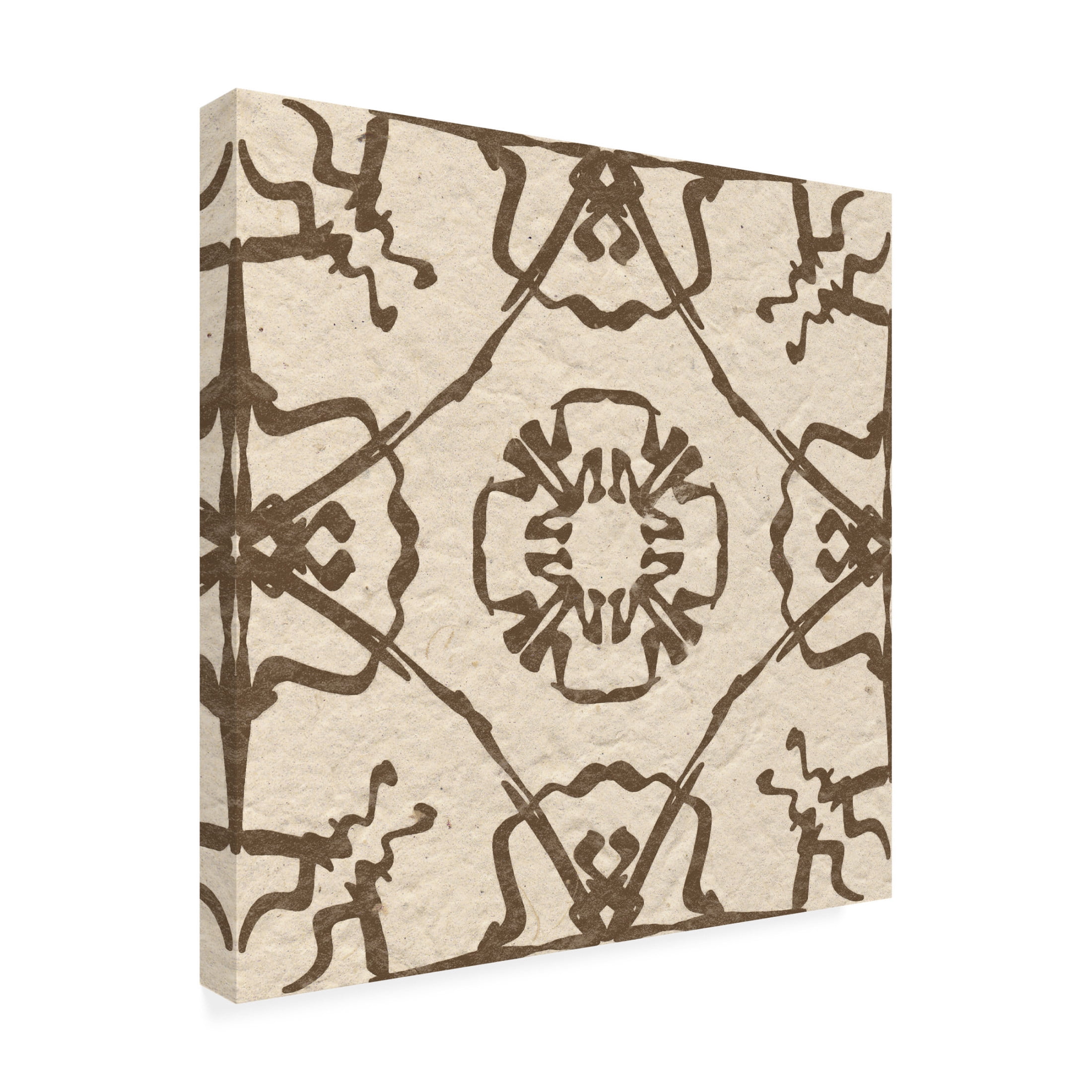 Trademark Fine Art Alonzo Saunders  Motif on Cream I Canvas Wall Art