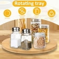 thumbnail image 3 of Bamboo Lazy Susan Organizer 360° Rotating Lazy Susan Turntable 11.81inch Kitchen Countertop Condiment Organizer Multipurpose Round Lazy Susan Organizer for Countertop Kitchen, 3 of 8