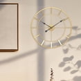 thumbnail image 4 of Reloj de pared europeo de 60cm, arte del hierro circular, relojes colgantes, Relojes de pared decorativos para restaurante, dormitorio, decoración del Dorado Baoblaze Reloj de pared, 4 of 8