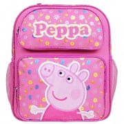 Medium Backpack - Peppa Pig - Pink Flowers All Round 14" PI47117