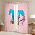 thumbnail image 2 of Manfei Girl Personalized Gifts Blackout Curtains Set of 2 (52x84 Each),Colorful Letter T Window Curtains,Cartoon Axolotl Watercolor Croal Curtains and Drapes For Princess,Lightweight Room Decoration, 2 of 6