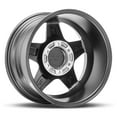 thumbnail image 2 of 1 Mickey Thompson 18x9 6X5.50 +00 Open 5 Black Satin Black Wheel Rim, 2 of 3