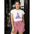 thumbnail image 2 of Meditating Om Silhouette T-Shirt Women -Image by Shutterstock, Female XX-Large, 2 of 4