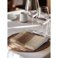 thumbnail image 6 of Brown Wood Grain Cloth Napkins Set of 8 Reusable Dinner Napkins, Ombre Rustic Retro Wooden Plank Cocktail Napkin Washable Table Napkins for Wedding/Holiday Party/Baby Shower 20"x20", 6 of 7