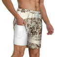 thumbnail image 3 of Balery Western Desert Cowboys2 Mens Swim Trunks Swim Shorts for Men Quick Dry Inseam Beach Shorts with Compression Liner Pocket-3X-Large, 3 of 9