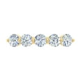 thumbnail image 3 of 1 Carat 5-Stone Diamond Wedding Band Ring in 14K Yellow Gold (Ring Size 5.25) - IGI Certified, 3 of 6