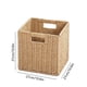 thumbnail image 3 of Cesta plegable de ratán, cesta para ropa, cesta para aperitivos, cesta para objetos pequeños, cesta de almacenaje para el hogar, cesta plegable fácil de transportar, cesta de mimbre, 3 of 9