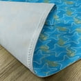 thumbnail image 5 of Ambesonne Starfish Place Mats Set of 4, Sea Stars Dots, Standard Size, Marigold Blue White, 5 of 6