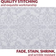 thumbnail image 3 of Mellanni Microfiber Pillowcases with Envelope Closure, King, Laced Sky Blue, 2 Count, 3 of 7
