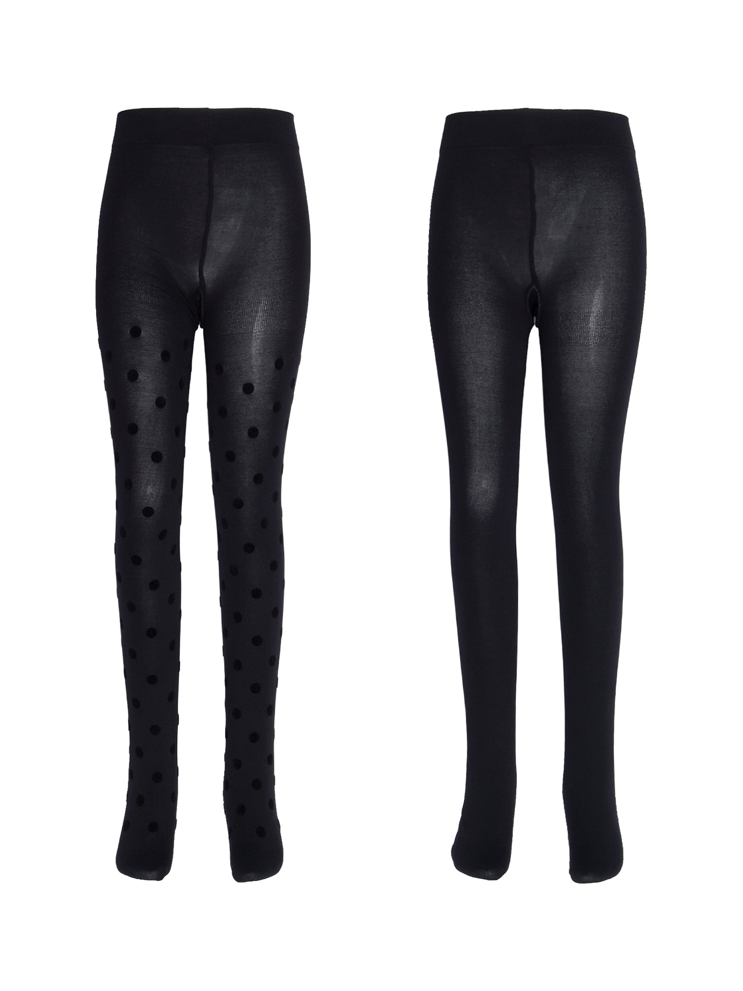 Wonder Nation Girls' Opaque Tights 2 Packed Sizes 4-16