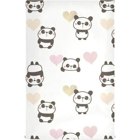

Kitchen Towels Cute Panda Pattern Cleaning Towel Absorbent Hand Towels Tea Towels for Home Restaurant Dish Clean 28 x 18 6PCS