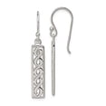 thumbnail image 3 of 925 Sterling Silver Twisted Rope Dangle Earrings, 3 of 5