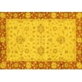 thumbnail image 1 of Ahgly Company Machine Washable Indoor Rectangle Oriental Yellow Traditional Area Rugs, 2' x 5', 1 of 4